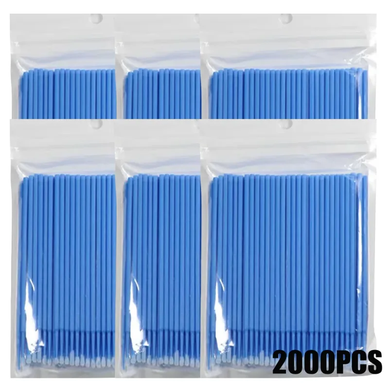300/2000pcs MicroBrush Eyelash Cleaning Brush Lash Extension Individua Tools For Eyelashes Removing Swab Micro Makeup Brushes — image 18