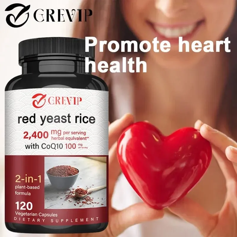 Red Yeast Rice 2400mg - Cholesterol Supplement Supports Overall Health Promotes Heart and Immune Health Antioxidant — image 4