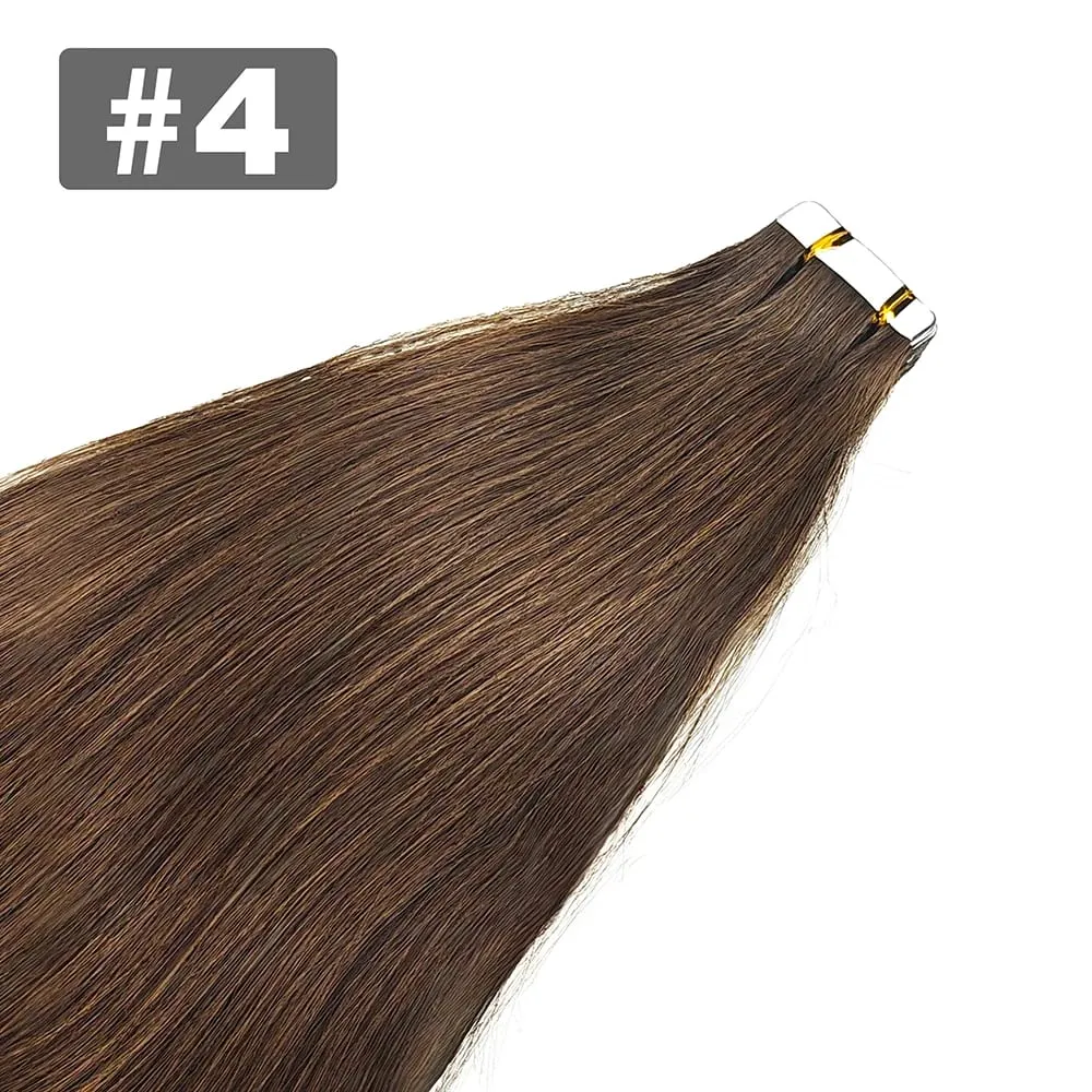 100% Human Hair Tape in Hair Extensions Skin Weft Silky Straight Remy Hair Extensions to Add Hair Volume&Length Natural Look — image 13