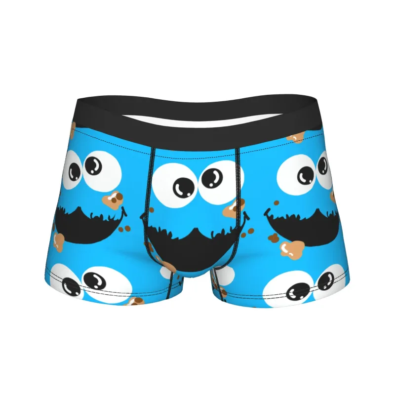 S-Sesames Streets Tango Elmo & Grover Pakaian Dalam Lelaki Seluar Pendek Seluar Dalam Lucu Boxershorts Kualiti Customs Seluar Dalam Besar