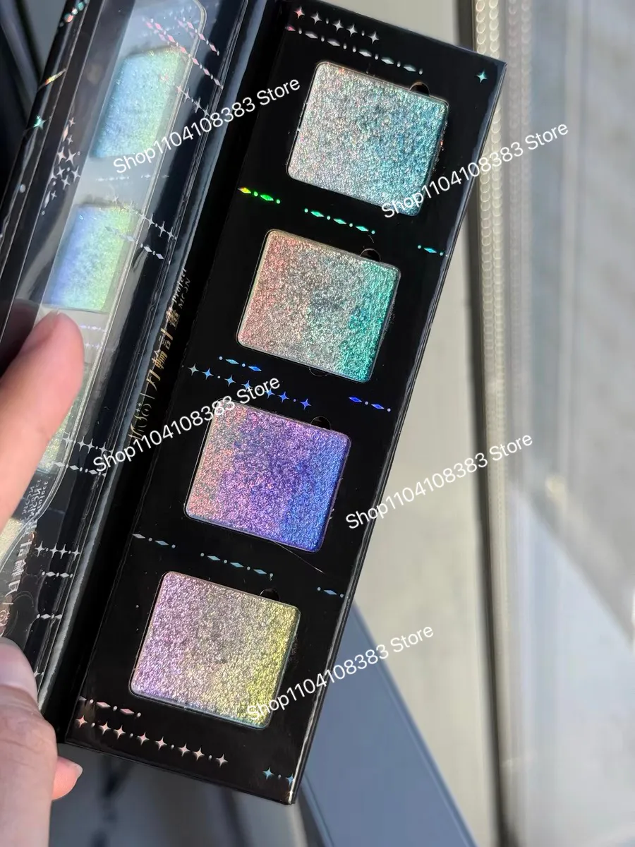4 Color Eyeshadow Chameleon Shimmer Glitter Matte Eye Shadow Palette Long Lasting Eye Makeup — image 2