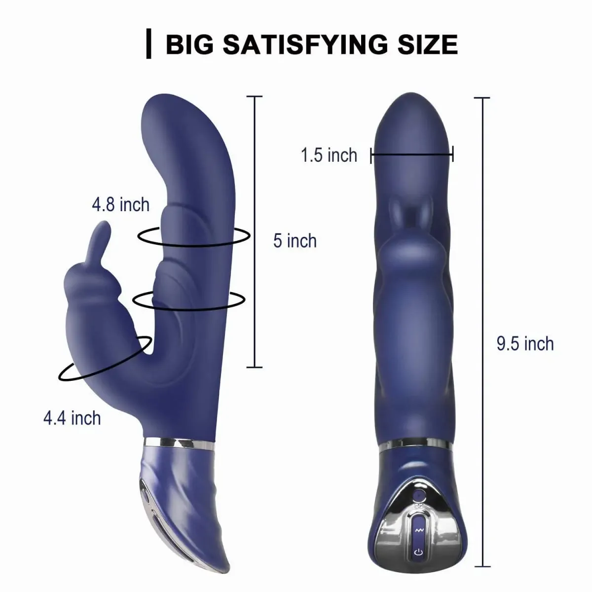 Women Dildo Rabbit Vibrator Powerful Vibration Clit G-spot Vaginal Nipple Stimulator Massager Female Orgasm Masturbator Sex Toys — image 6