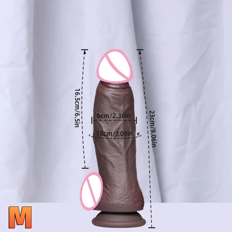 New Realistic Soft Double Silicone Big Dildo 2 Colors Penis 3 Sizes Vaginal Masturbation Suction Cup Dick Woman Anal Sex Toy — image 9