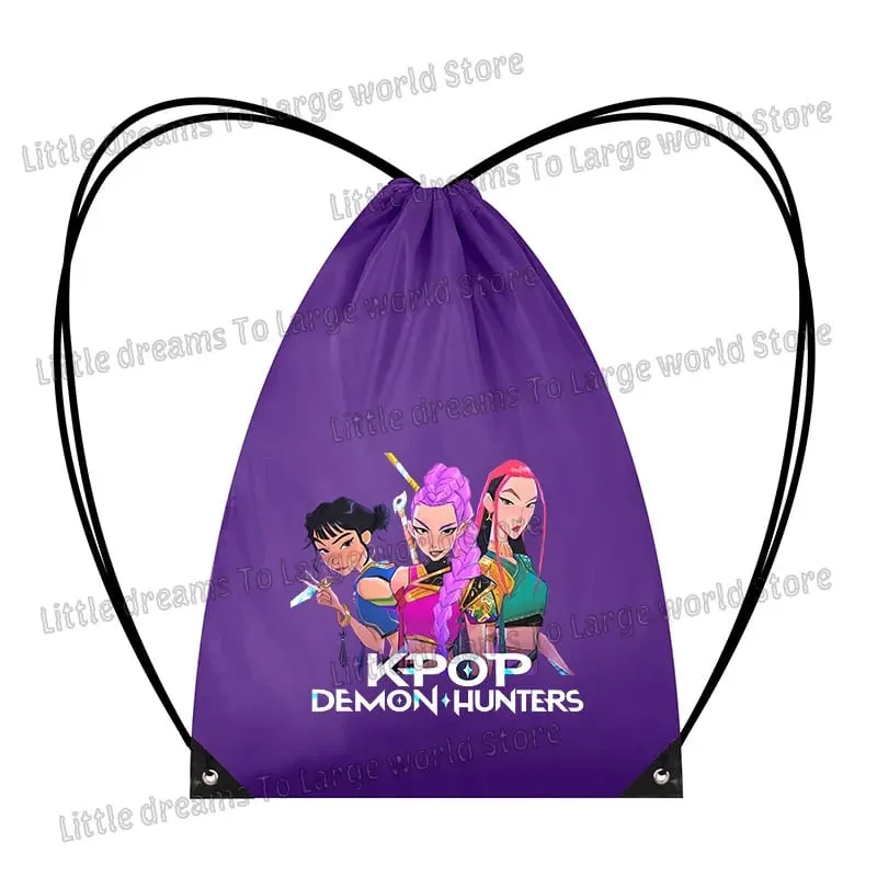 Anime Figure Drawstring Bag Portable Backpack Large Capacity Gym Sports Clothes Organizer Storage Pouch Bundle Pocket Women Gift — image 17