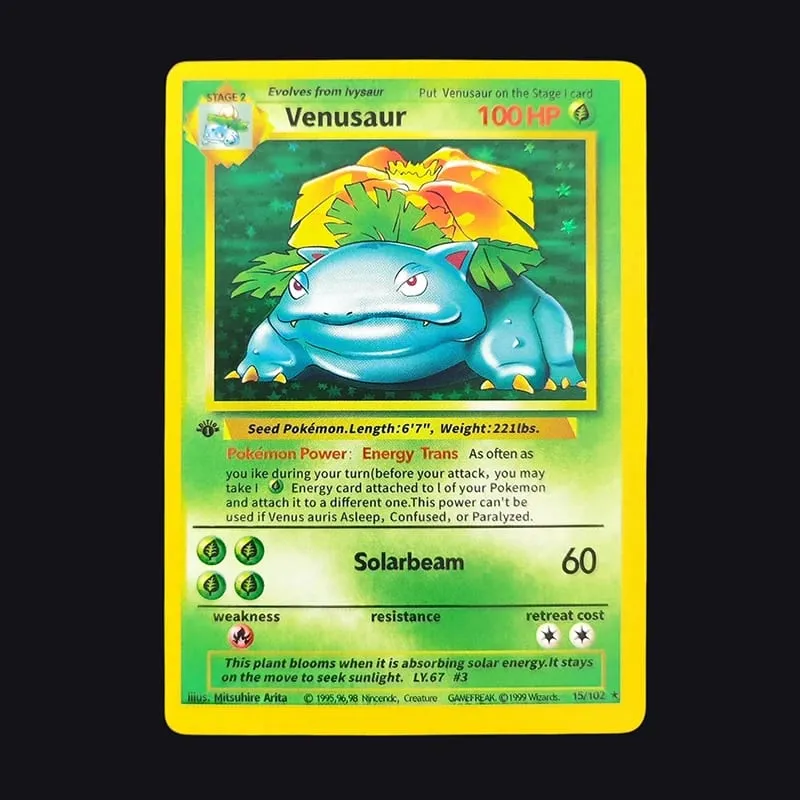 Proxy PKM English GAME 1ST EDITION Charizard Blastoise Venusaur Mewtwo Holo TCG Game Collection Card — image 19