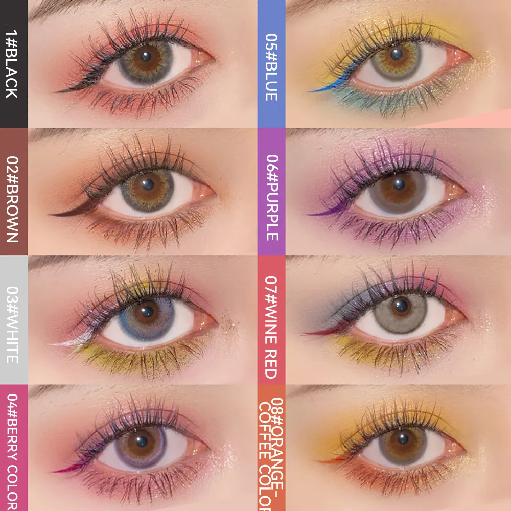 Colorful Eyeliner Multi Color Eyeliner Slim Pen Smoothly Outlines Creative Eye Makeup Eye Makeup — image 4