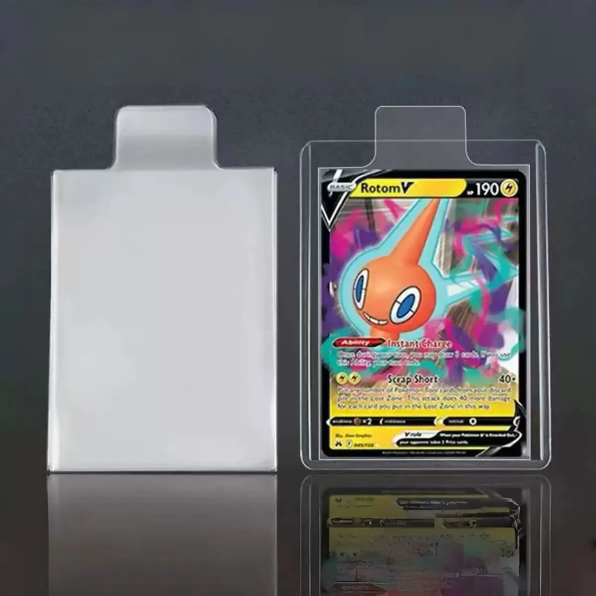 65*90mm 100pcs Bulge Games Card Sleeves For Pokemon Cards Transparent Playing Protector Trading Folder Case Holder Kids Toy Gift — image 1