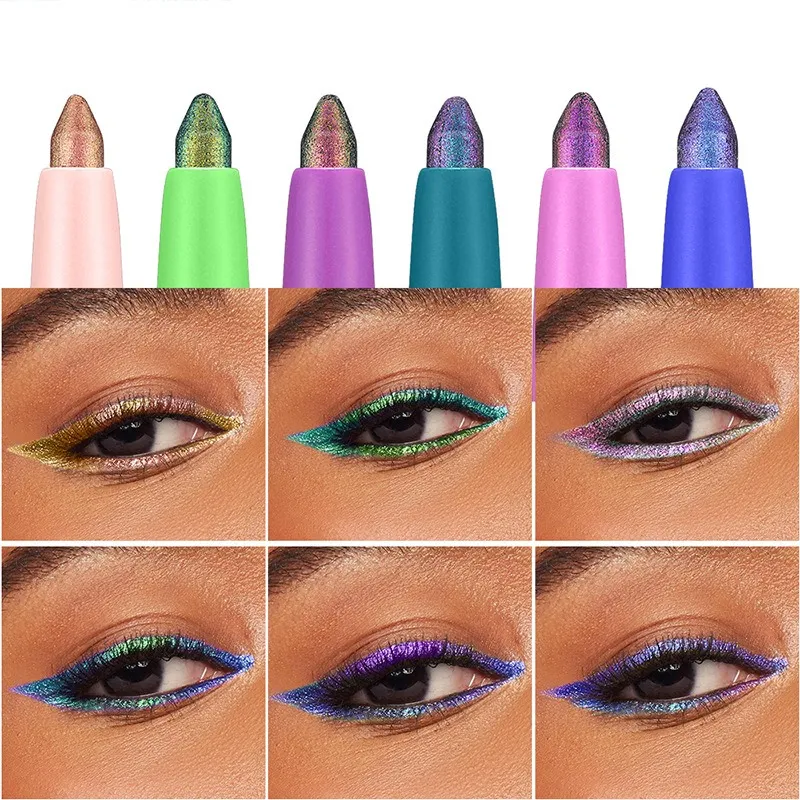 Color-changing Eyeshadow Stick Multi Chrome Eyeliner Waterproof Long Last Smooth Cream Gel Liner Eye Makeup Glitter Eye Shadow — image 3
