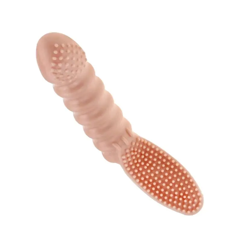 Couples Clitoral Vagina Finger G Spot Vibrator Stimulator Massager Finger Sleeve Adult Games Erotic Sex Toys For Women Men — image 2