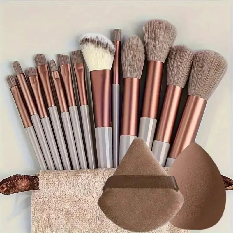 15PCS Professional Makeup Brush Set Soft Synthetic Hair Foundation Powder Blush Eyeshadow Brushes Complete Cosmetic Ma — image 8