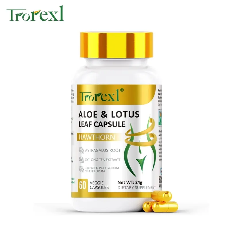 Aloe & Lotus Leaf kapszula lapos has tabletták Étvágycsökkentő Méregtelenítő Megőrzi karcsú — image 8