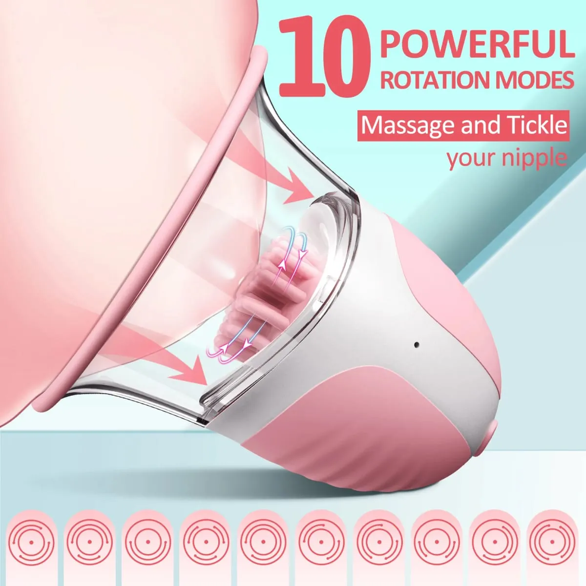 Nipple Licking Vibrator Breast Massager Stimulation Soft Tongue Licker Waterproof Adult Sex Toy for Women