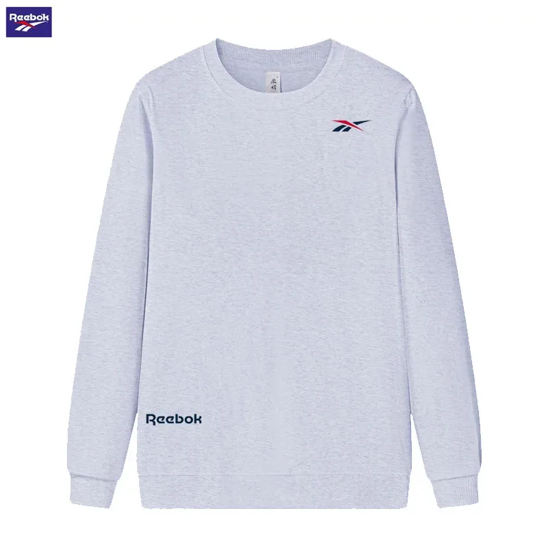2026 Stride Running Spring/Autumn Men's and Women's Universal Round-neck Hoodie - Lightweight Solid-color Long-sleeved Loose-Fit — image 7