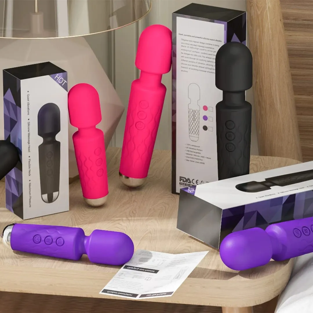 Magic-Wand Dildo Powerful AV Vibrator 20 Speeds for Women Nipple G Spot Clitoris Stimulator Female Masturbation Adult Sex Toys — image 3