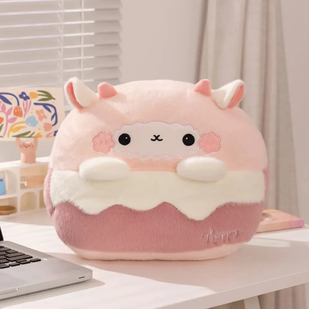 New 2-in-1 Hand Warmer Bag Cartoon Animal Throw Pillow Blanket Soft Thicken Nap Blanket Office Home Car