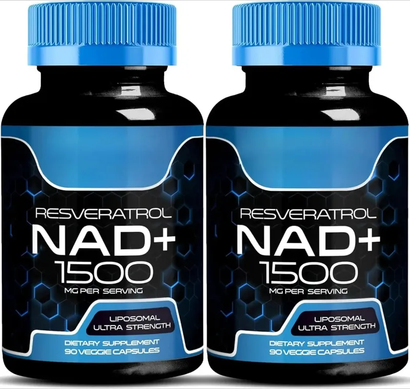 NAD + แคปซูลพร้อม Resveratrol สมุนไพรต้านอนุมูลอิสระอาหารเสริมสนับสนุน Cellular Health Energy & Anti Aging สำหรับผู้หญิงผู้ชาย 90 ชิ้น