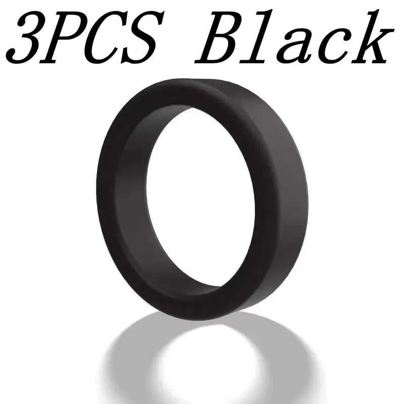 1/3 Pcs Men Penis Ring Silicone Cock Rings Male Lock Ejaculation Scrotal Ball Stretcher Anillo Hombre Cockring Sex Toys For Men — image 9