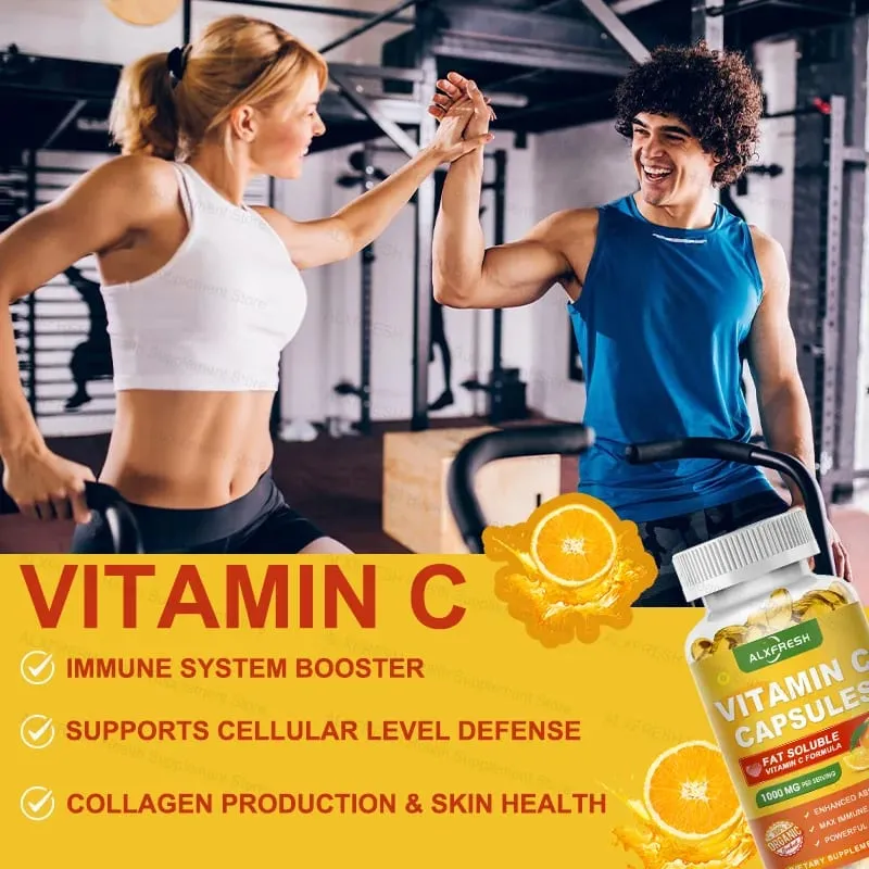 Vitamin C Capsules 1000 Mg -High Absorption - Antioxidant for Skin Support Collagen Immune System Health — image 4