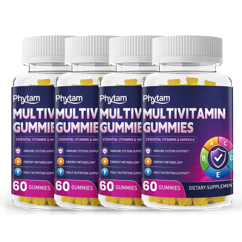 Adult Multivitamin Bear Gummies 14 in 1 Vitamins Minerals Complex Vitamin C Zinc B D Energy Metabolism Immune Daily Nutritional Support 60 Counts