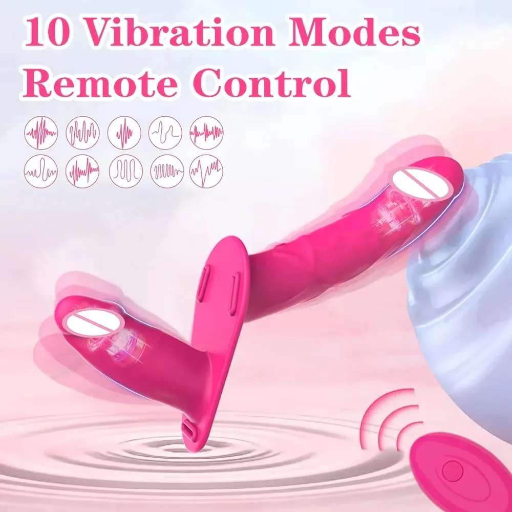Wearable Double Vibrators Penetration G-Spot Strap On Dildo Panties for Lesbian Vagina Massager Couples Sex Toys Adult Products — image 3