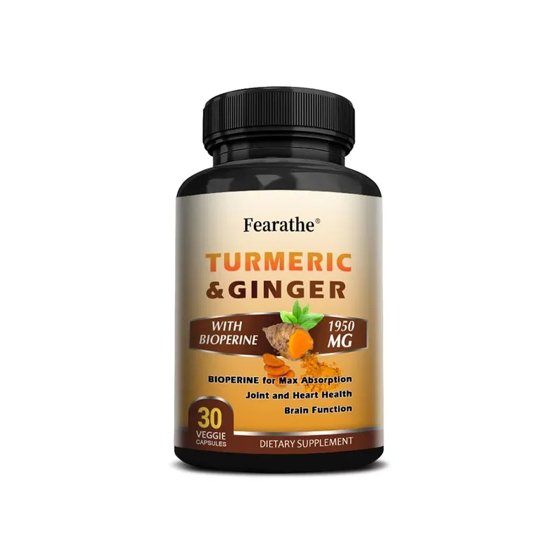 Organic Turmeric Curcumin 1500mg Capsules with Ginger & Black Pepper Support Joint Muscle Digestive & Immune Wellness — image 8