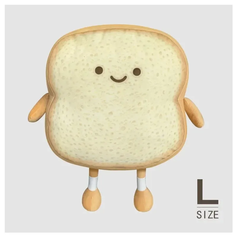 NEW Happy Sad Toast Plush Toy Sleeping Baby Stuffed Pillow Sofa Back Cushion Children Baby Birthday Present Gift Home Decor