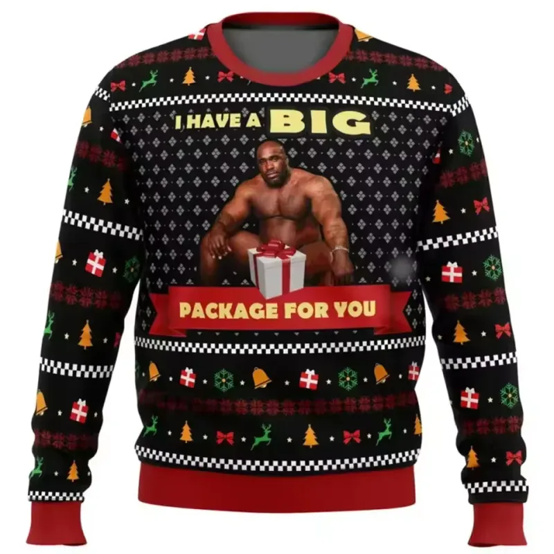 Home Alone Ugly Christmas Sweater Men Women Pullover Hot Sale Round Neck Long Sleeve Top Christmas Clothing 3D Funny Printed