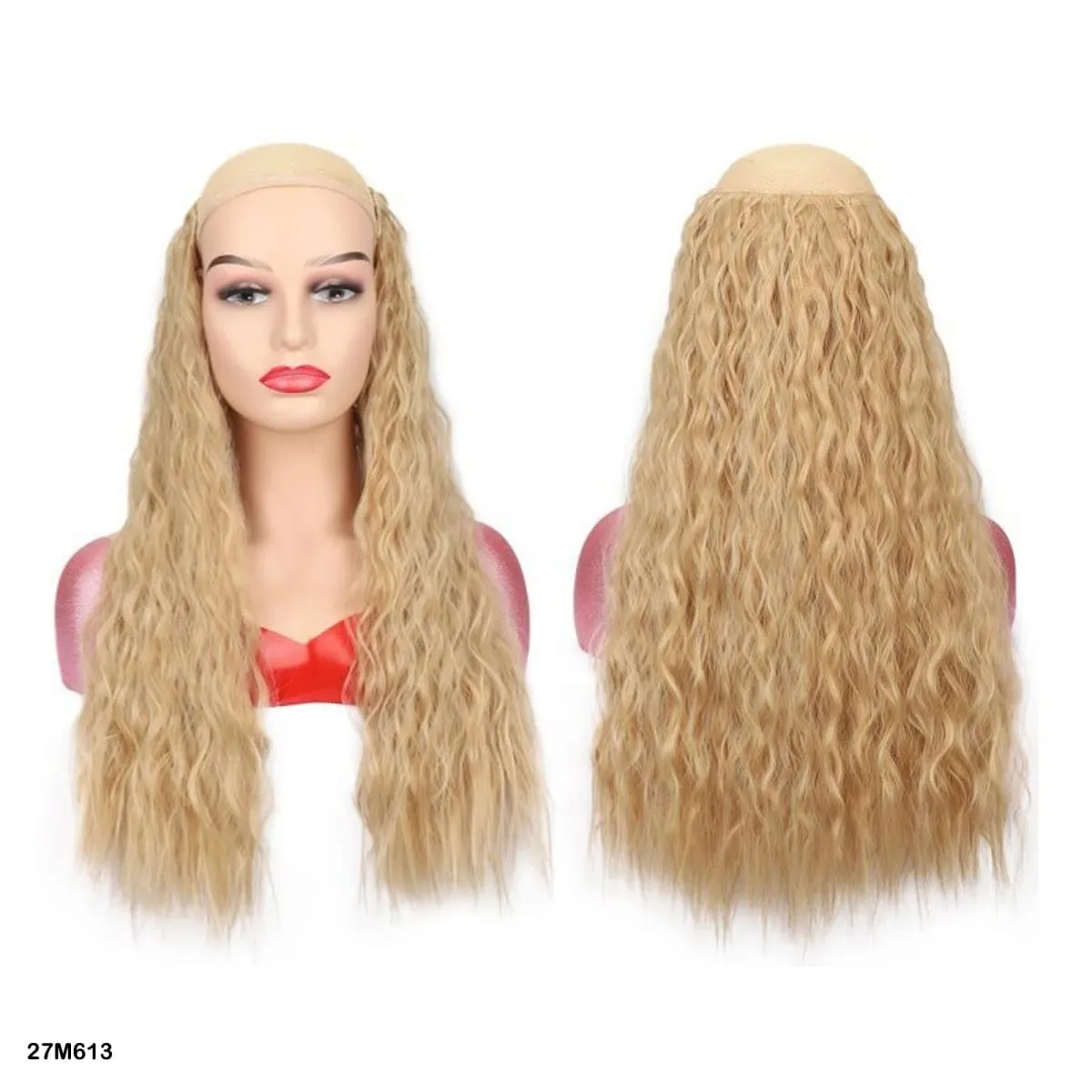 Synthetic Curly Hair Extensions Clip in One Piece 4Clips Deep Wave Long Hairpieces for Women Daily Use Party Hair Accessory — image 17