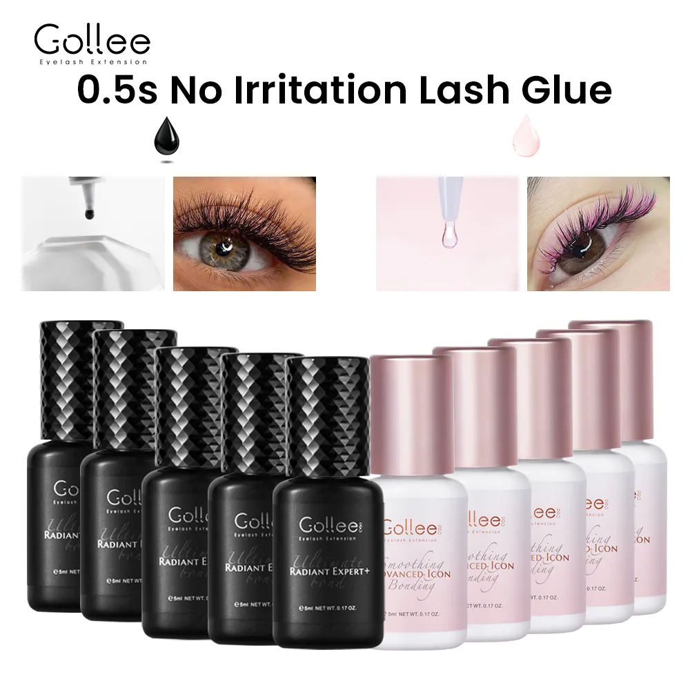 Gollee 0.5-1s Fast Dry Glue for Eyelash Extension Hypoallergenic Lash Extension Glue for Professional Artists Eyelashes Supplies — image 2