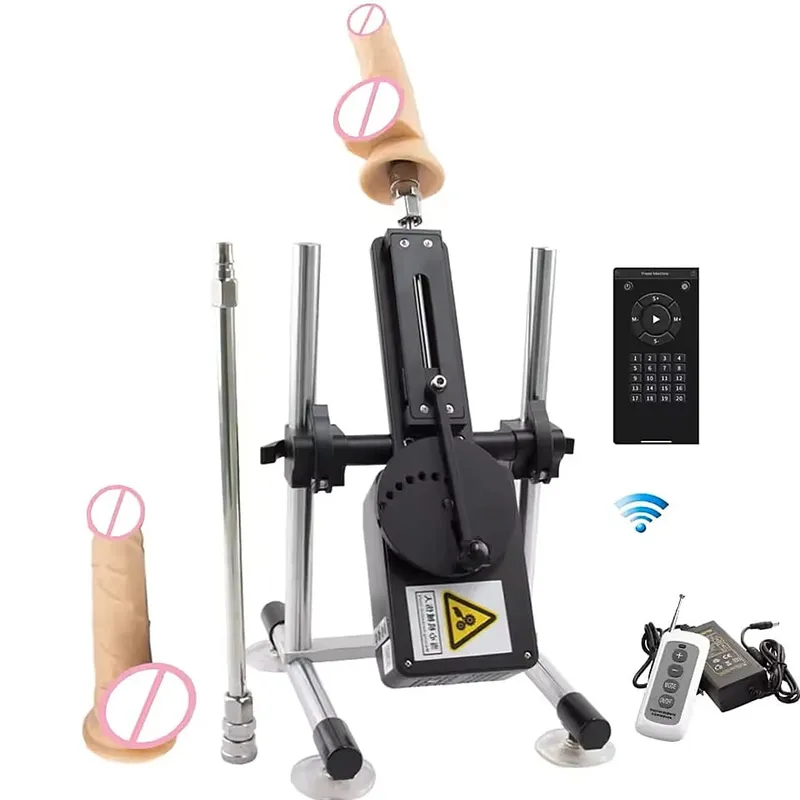Fjernbetjening og APP-kontrol sexmaskine med DIldo og Vac U-lås til mænd og kvinder 20 tilstande Stabil kærlighedsmaskine Lydløs vibrator — image 20