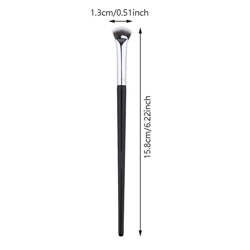 1PC Fan-shaped Eyelash Brush Soft No Shedding Professional Beauty Eyelash Makeup Brushes Mascara Highlighter Powder Smudge Tool — image 6