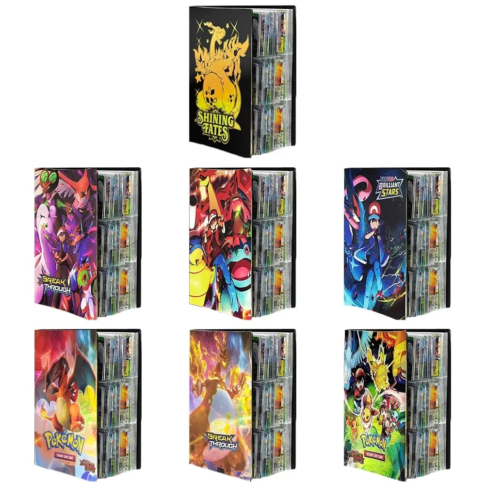 240/540PCS Pok é mon Cards Album Book Pokemon Game Charizard Card Album VMAX GX EX Holder Collection Binder Folder Kids Toy Gift — image 2