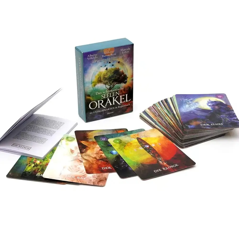 German 78pcs Das Schamanische Seelen Orakel Tarot Deck Prophecy Divination Comics Tarot Cards Family Party Board Game Toy — image 5