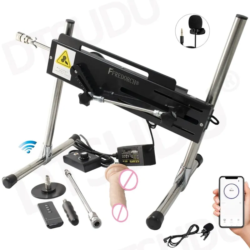 Dildo-120W Automatic Dildo Machine 3-15cm Super Silent Masturbation Dildo Sex Machine Adult Couple Sex Toy Female Male Sex Toy