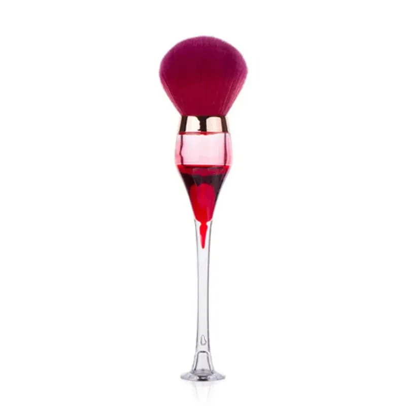 1pc Wine Glass Makeup Brush Professional Foundation Powder Blush Brush Soft Cosmetic Brushes Make Up Accessories Beauty Tools