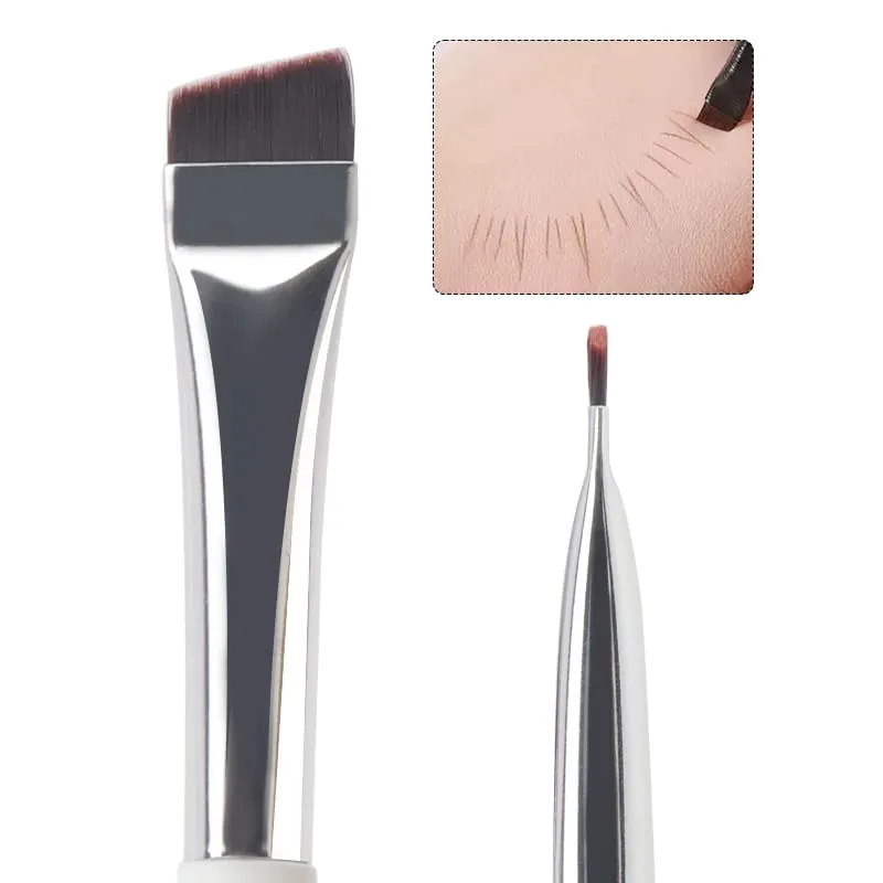 1/3 Pcs Blade Eyeliner Makeup Brush Set Ultra Thin Fine Angle Flat Eyebrow Brushes Under The Eyes Place Precise Detail Brush — image 5