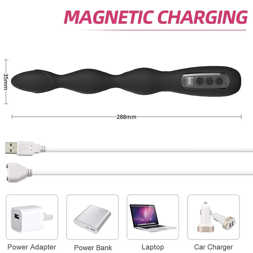 Anal Plug Electric Shock Prostate Massager Intelligent Heating Butt Plug Female Masturbator Anal Bead Erotic Sex Toys for Couple — image 6