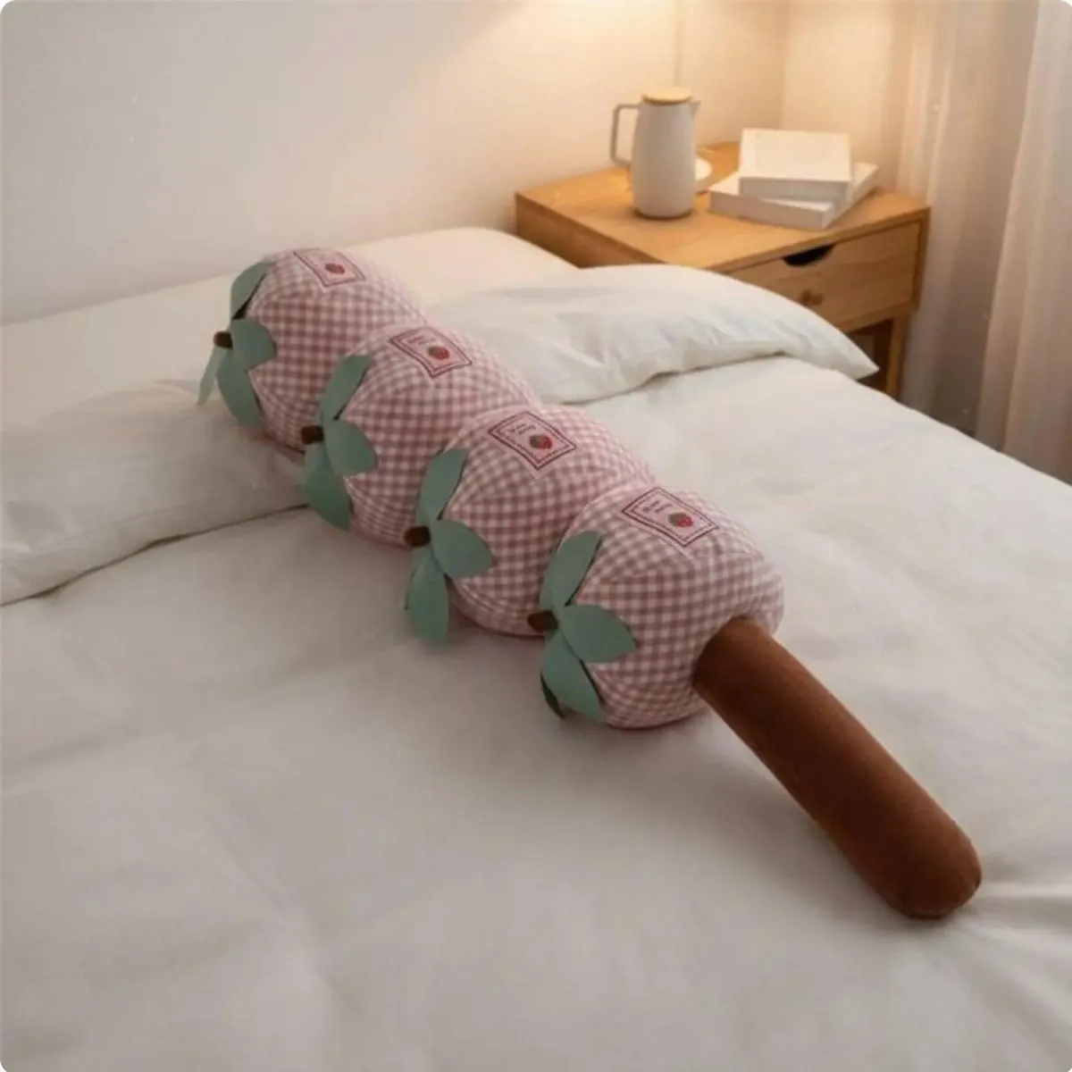 Soft Cute Pillow Long Body Pillow with Detachable Fruit Sections for Lounge Bed Rest Comfort — image 4