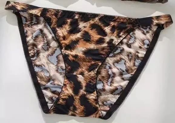 French Style Front Fastening Bra Thin Strap Triangle Cup Leopard Print Sensual Back Design Lightweight Small Bust BANERDANNI — image 12