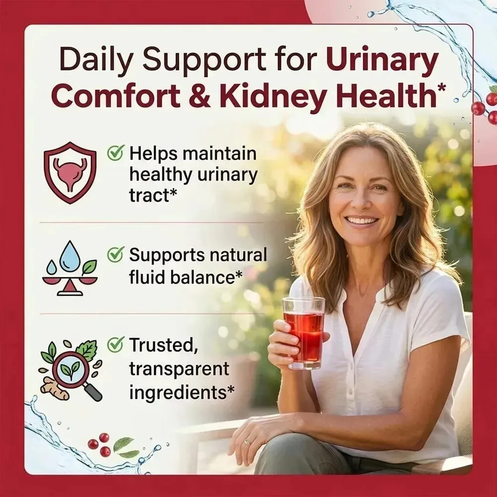 Kidney Cleanse Supplement with Cranberry Supports Urinary Tract Renal Health & Immune System Function — image 3