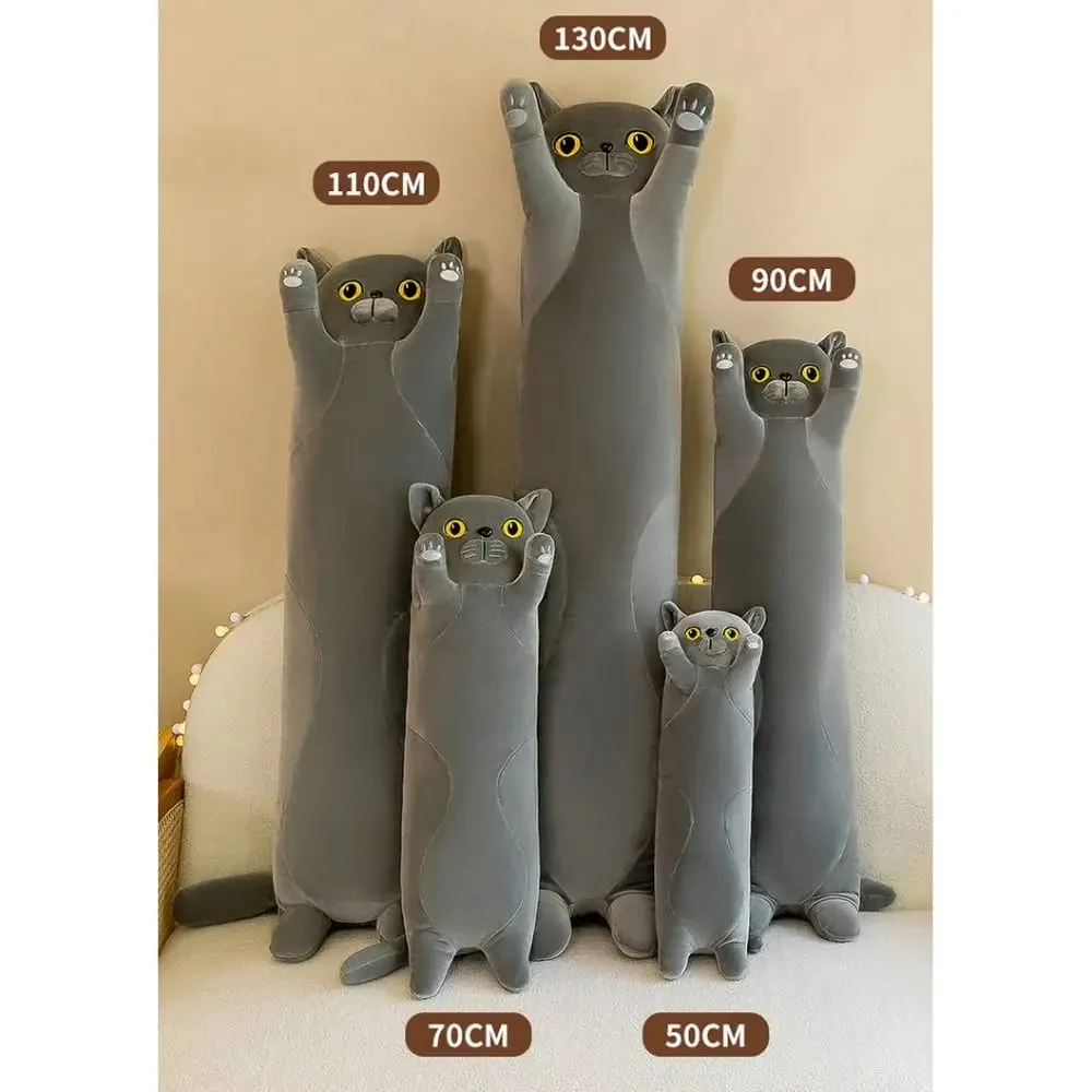 Cute 50/70cm Cat Plush Toy Squishy Soft Sleeping Throw Pillow Creative Lovely Stuffed Animal Birthday Gifts — image 6