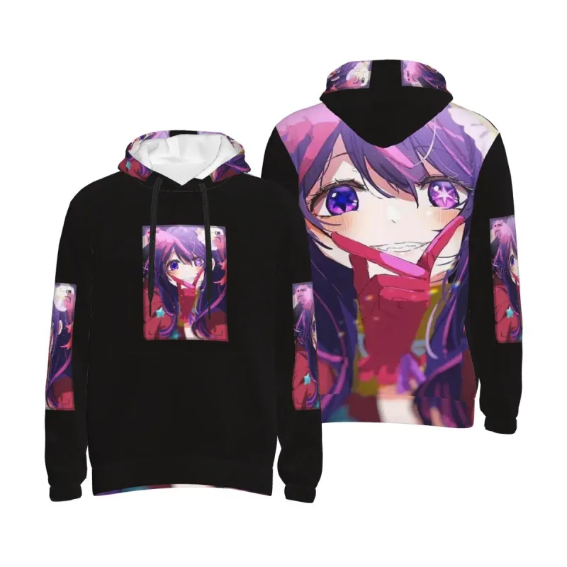 Oshi No Ko Anime Kawaii Hoodies Hip Hop Pullover Autumn Winter Men Women Sweatshirts Long Sleeve Tops — image 8