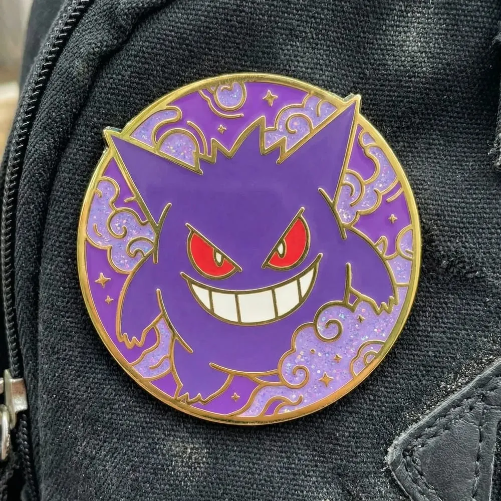 Pokemon Hard Enamel Pins Elf Anime Cartoon Lapel Pins for Backpacks Clothes Gengar Badges Cute Brooch Jewelry Gifts for Friends — image 3