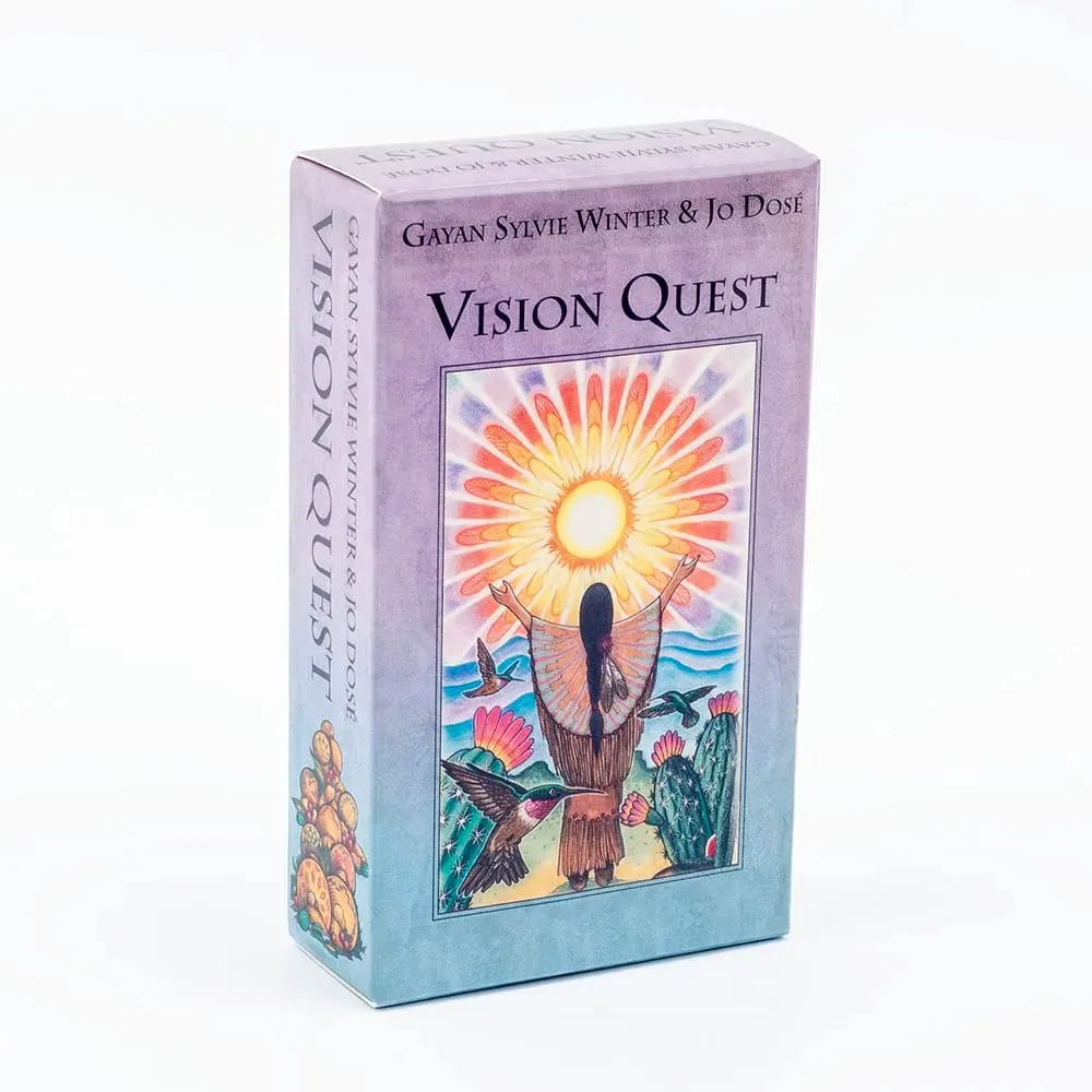 Gran oferta, Tarot Vision Quest, baraja de 78 cartas, 10,3x6cm, cartas de Tarot de adivinación del destino, juegos de cartas de adivinación, juego de mesa de fiesta — image 2