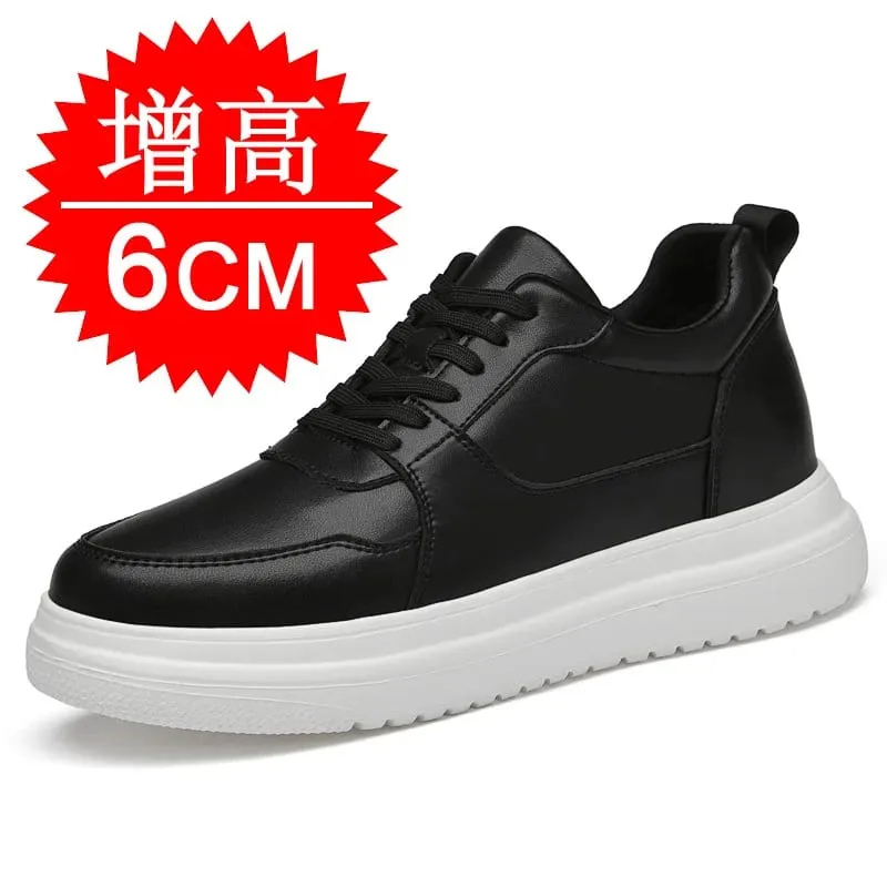 Plus Size37-46 Lift Sneakers Mand Elevator Sko Højde Øg Indersål 8cm Hvid Sort Højere Sko Mænd Fritid Mode sneakers — image 10