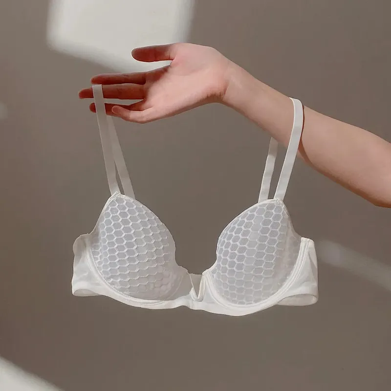 Full Bust Ladies Ultra-Thin Minimizer Bra Set Summer Soft Underwire Side Support Anti-Sagging Comfort Lingerie — image 13