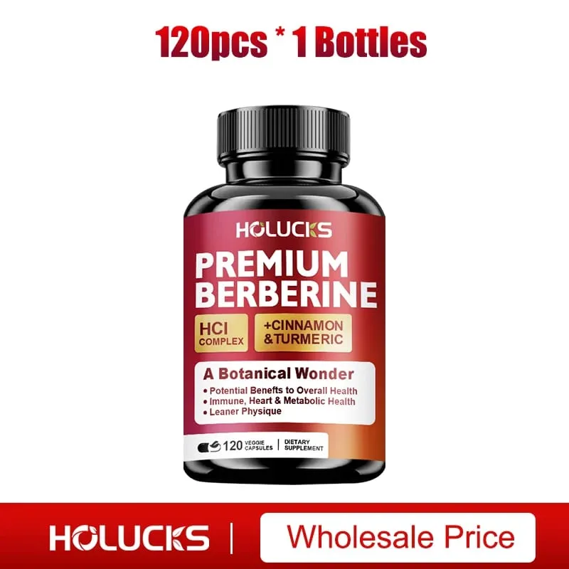 Berberine Supplements with Cinnamon & Turmeric Support Metabolic Health Immune Balance & Wellness for Daily Life