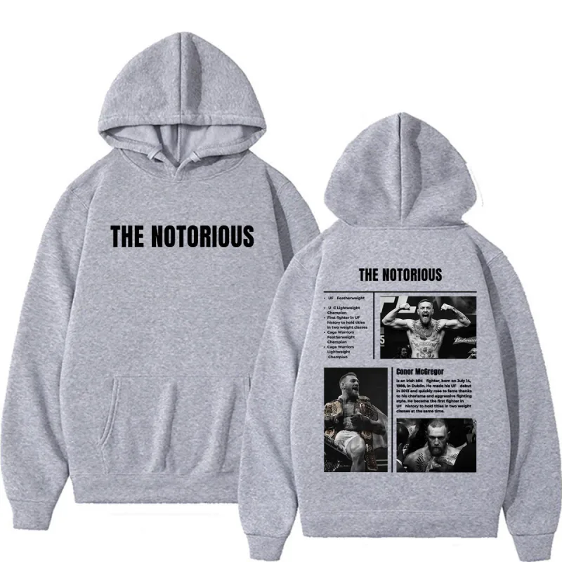 Limited The Notorious Conor McGregor Sweatshirts Men Women Violence Aesthetic Gothic Hoodies Autumn/Winter Long Sleeve Pullovers — image 5