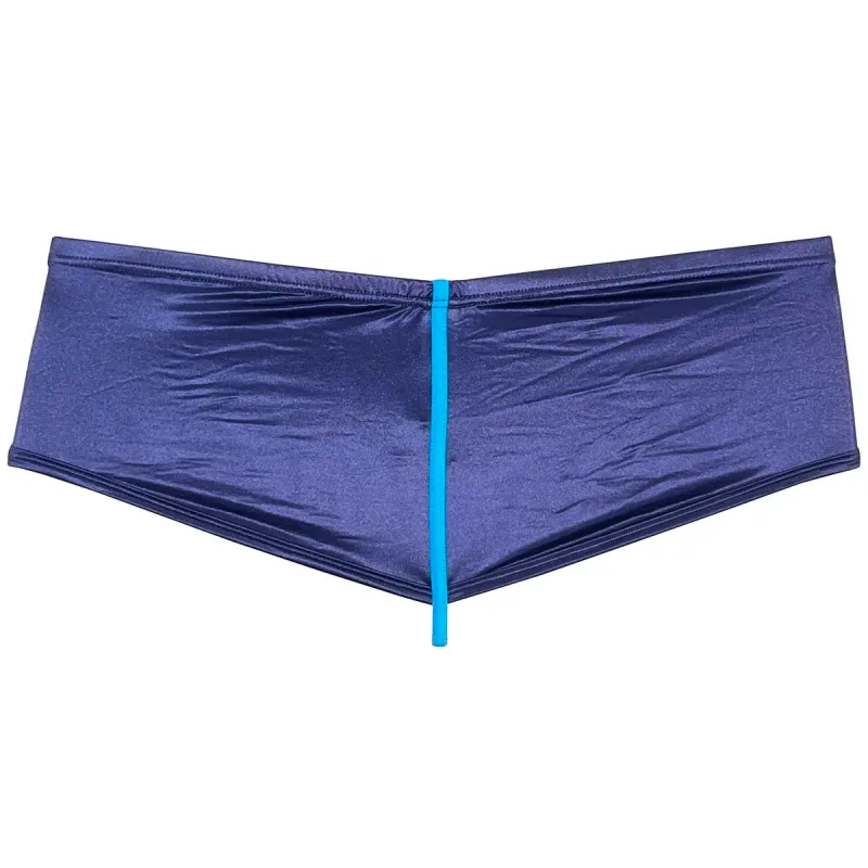 Men's Underwear Thong Rise Cheeky Briefs Glossy Wet Look Boxer Solid Shiny Metallic Luster Pouch Low Rise Beach Briefs Underpant — image 11