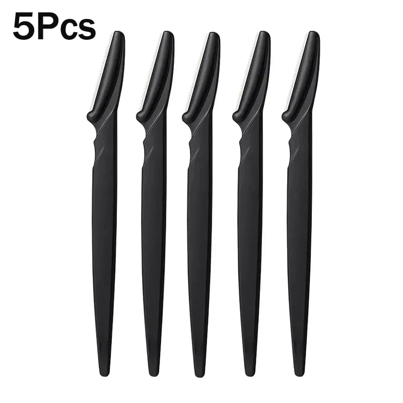 3/5/10Pcs Eyebrow Kit For Women Eyebrow Trimmer Razor Scissors Brushes Tweezers Grooming Tool Set — image 12